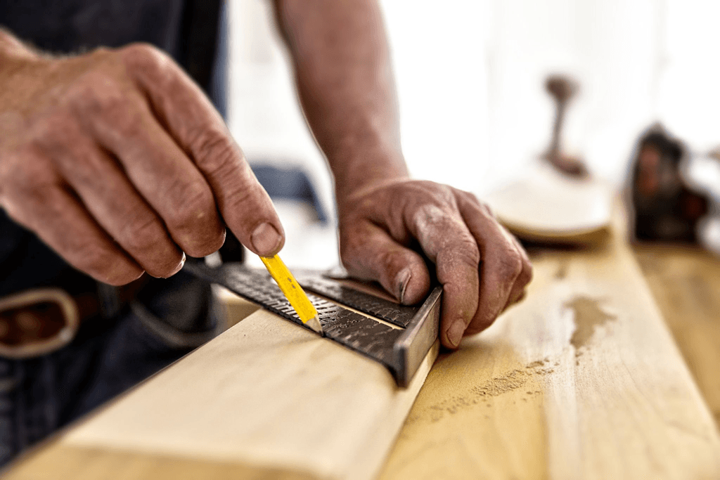 cutting wood